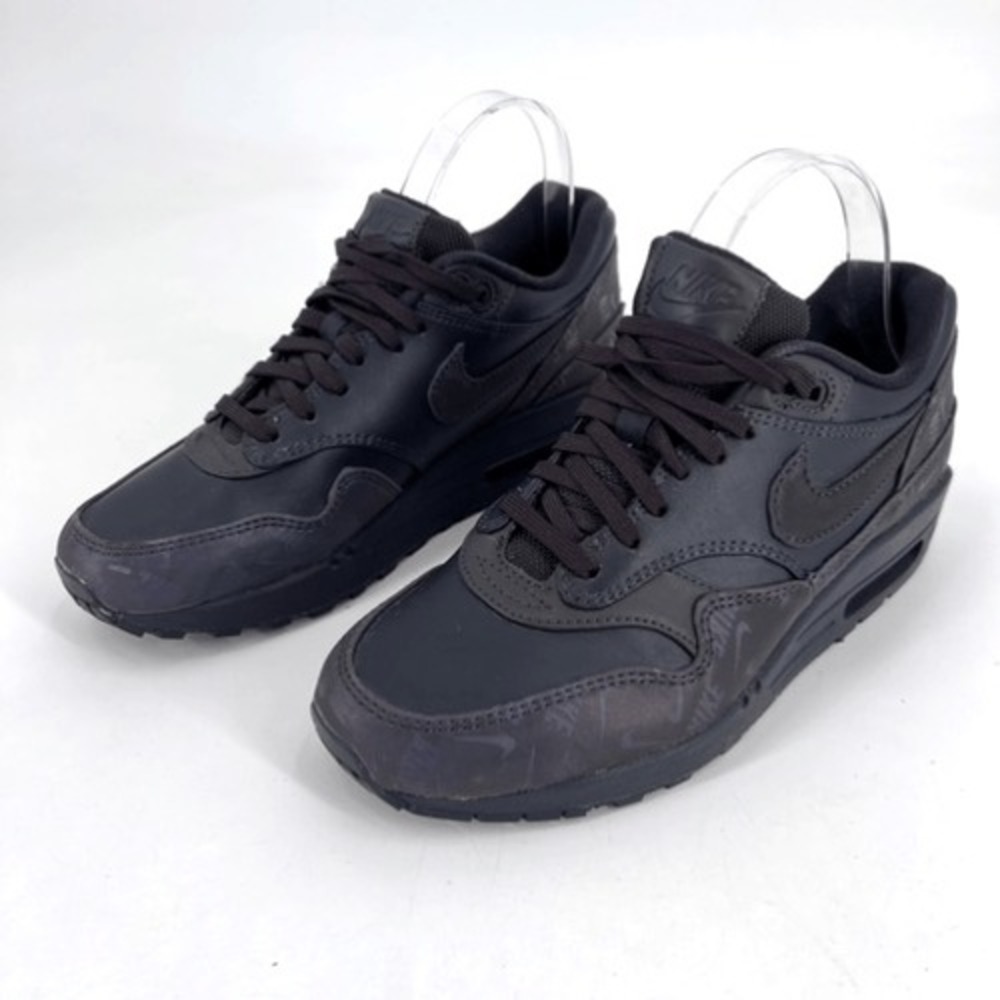 Nike Womens Air‎ Max 1 Lux Logo Prints Sneakers Purple Size 6 2018